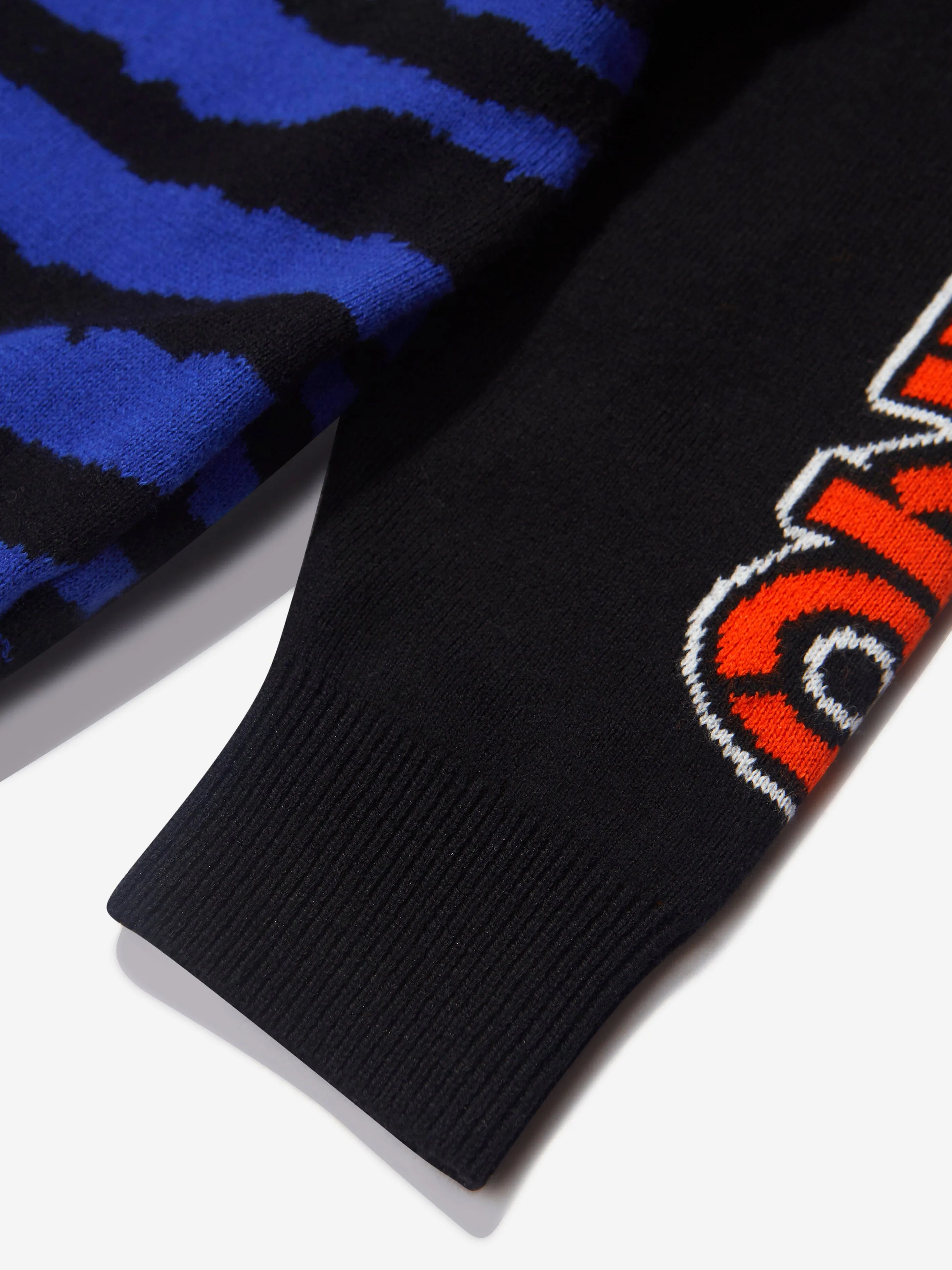 KENZO Boys Jacquard Knitted Tiger Jumper