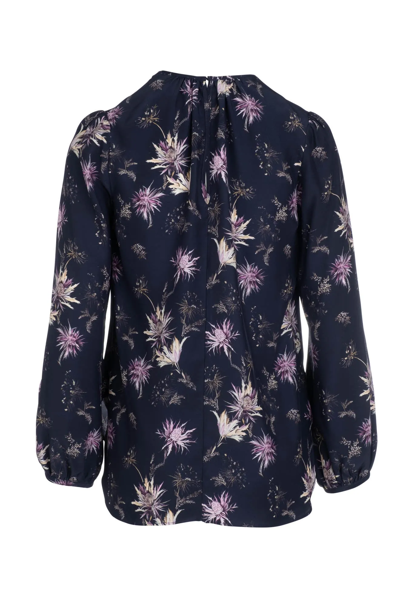 Keyhole Blouse - Lilac Thistle
