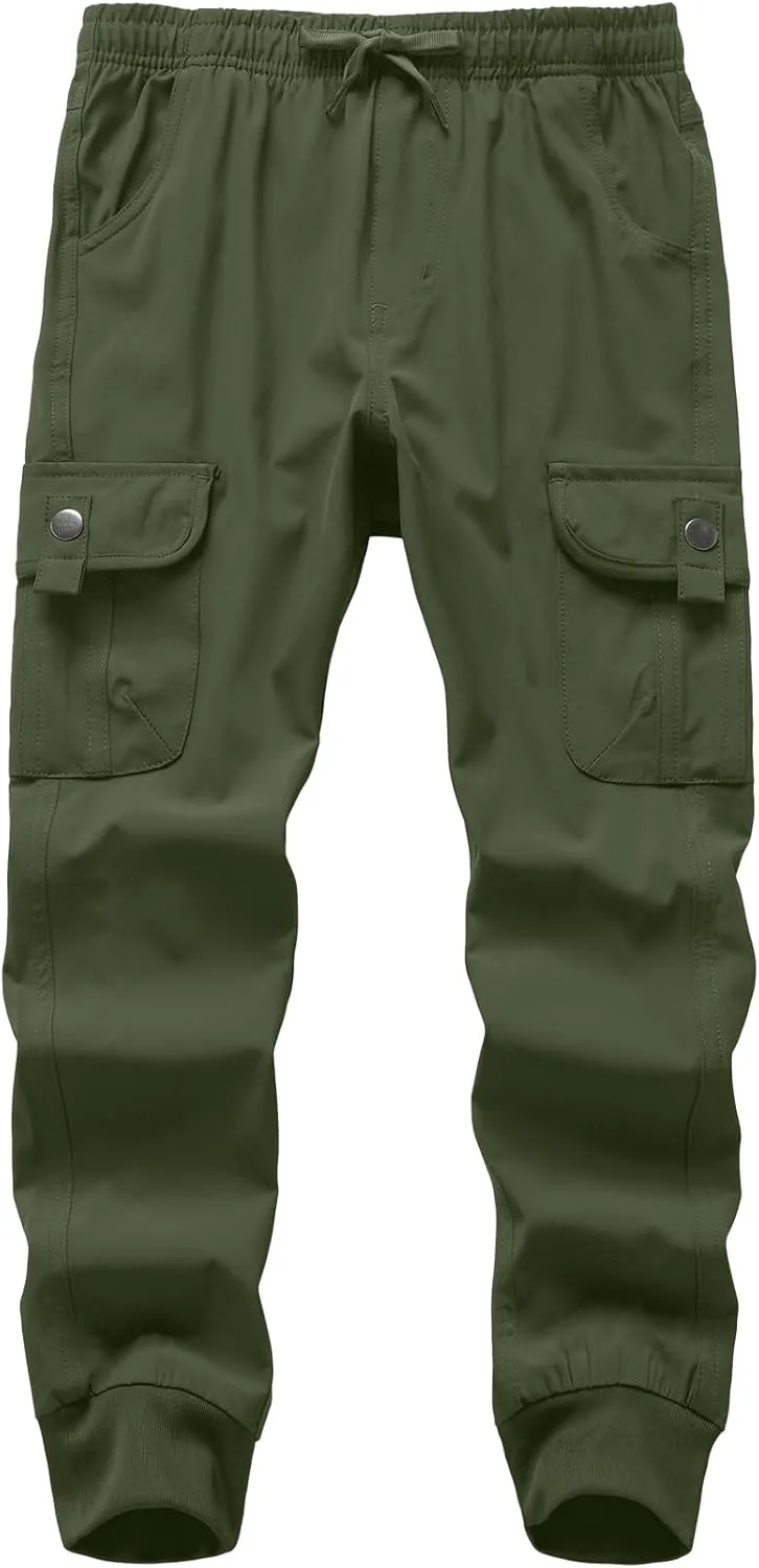 Kids' Cargo Pants, Youth Boys' Hiking Casual Outdoor Quick Dry Boy Scout Pants