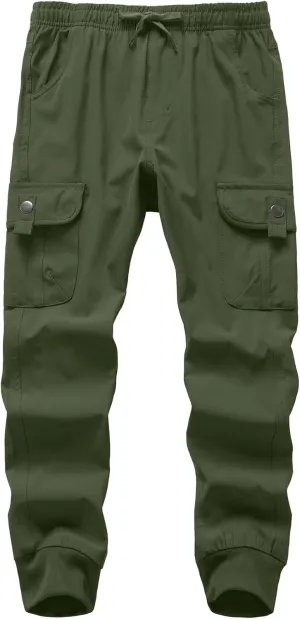 Kids' Cargo Pants, Youth Boys' Hiking Casual Outdoor Quick Dry Boy Scout Pants