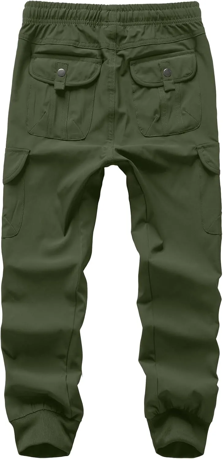 Kids' Cargo Pants, Youth Boys' Hiking Casual Outdoor Quick Dry Boy Scout Pants