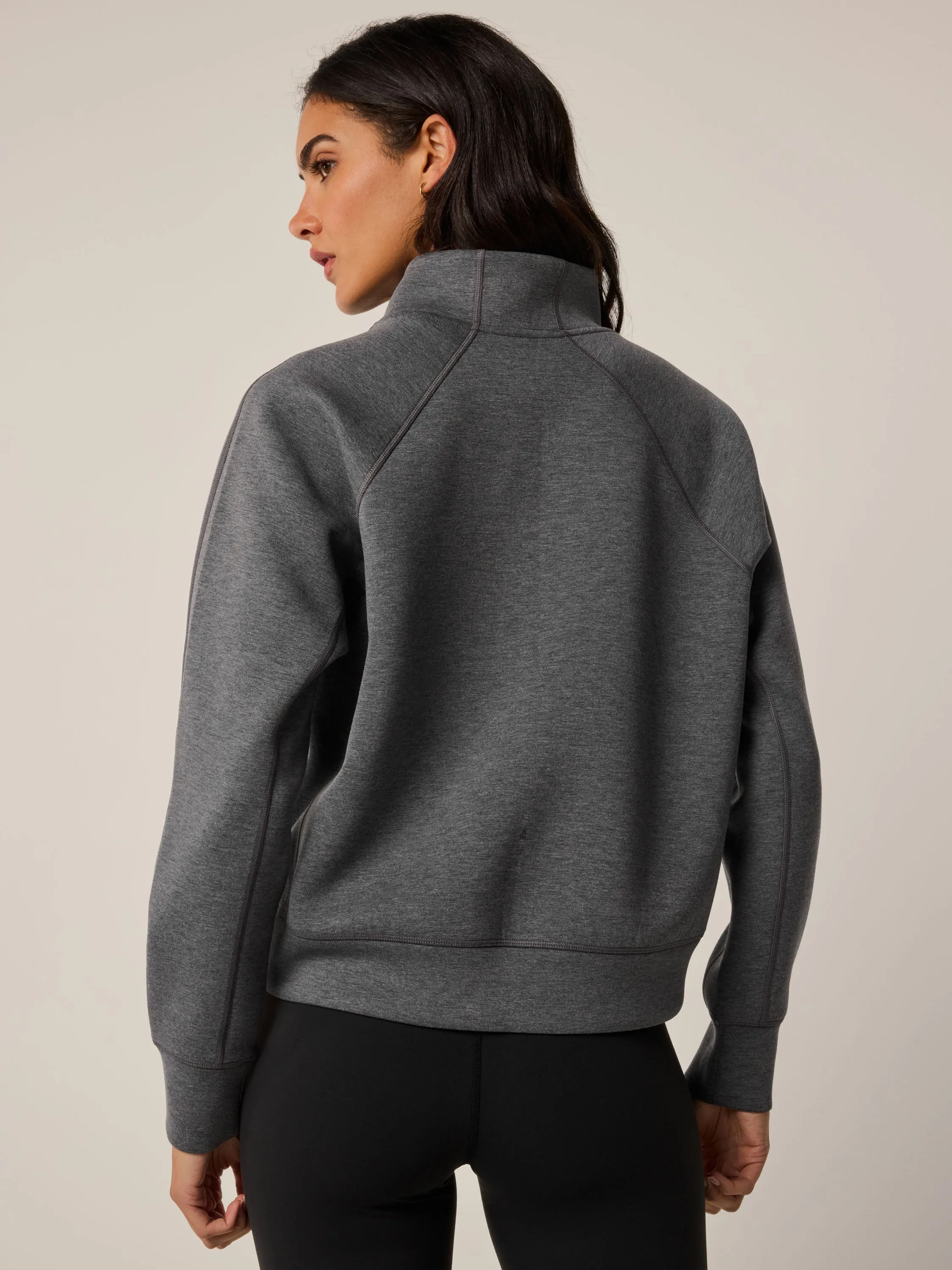 Kristina Melange Half-Zip
