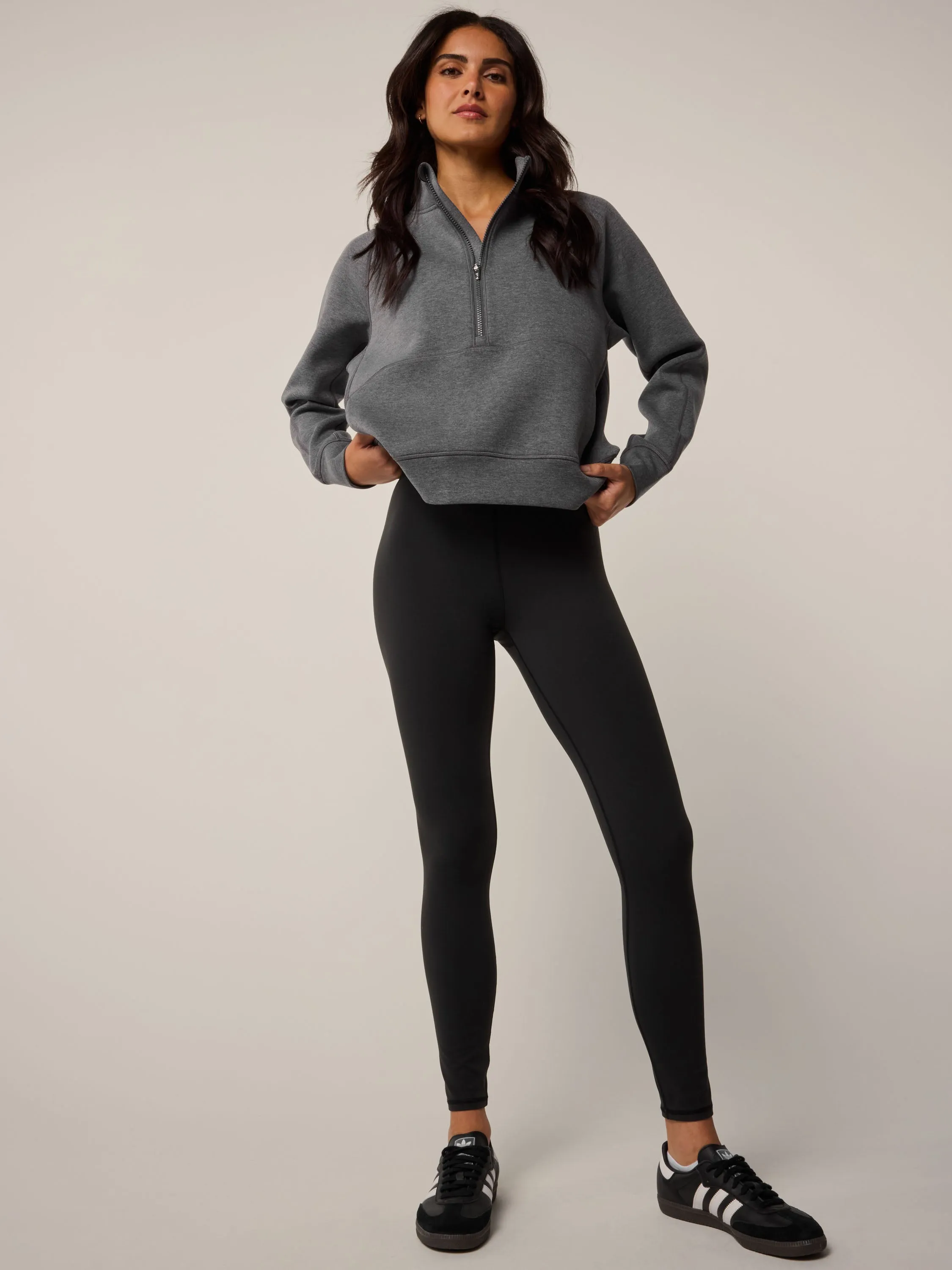 Kristina Melange Half-Zip