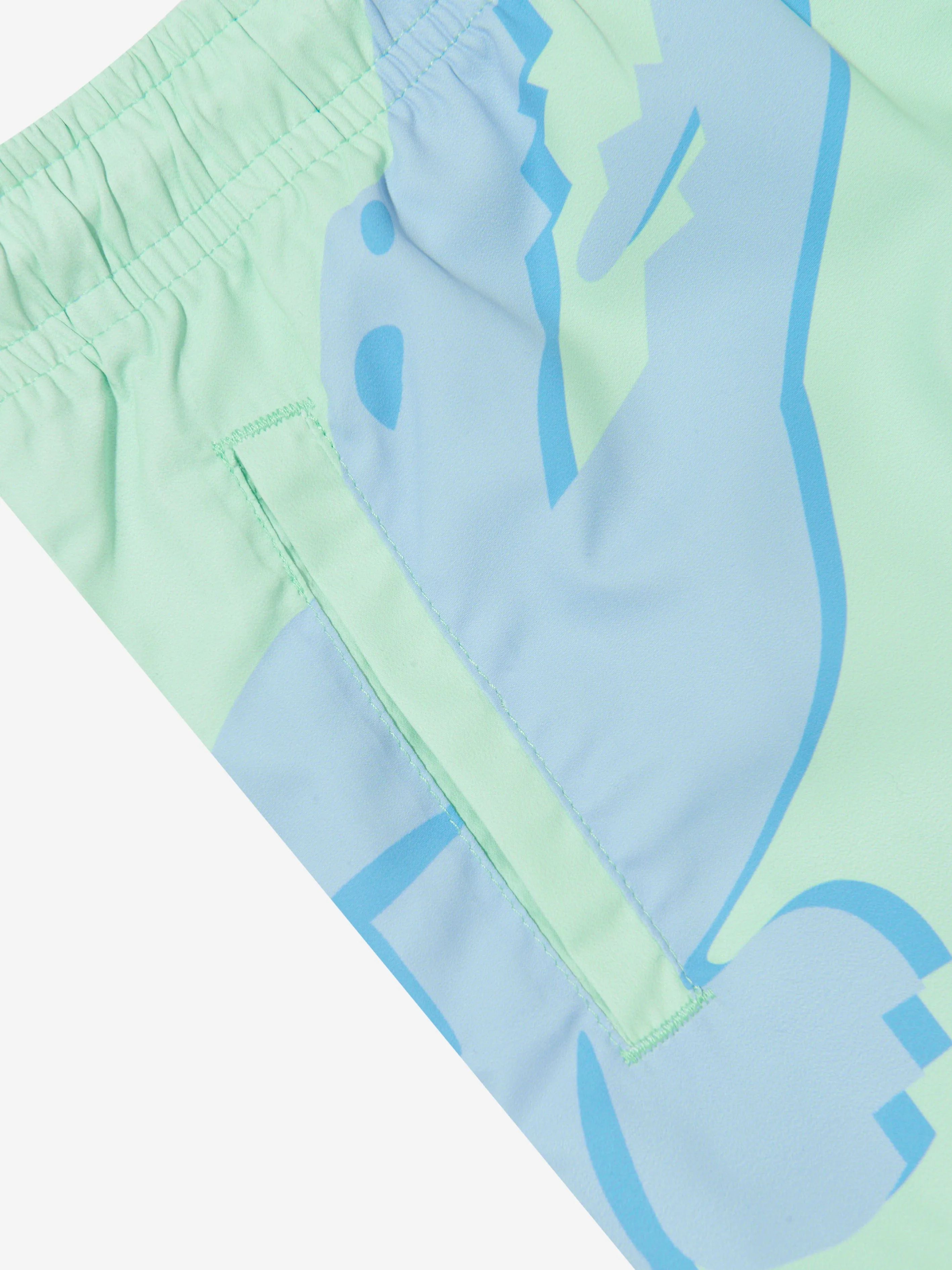 Lacoste Boys Logo Print Swim Shorts