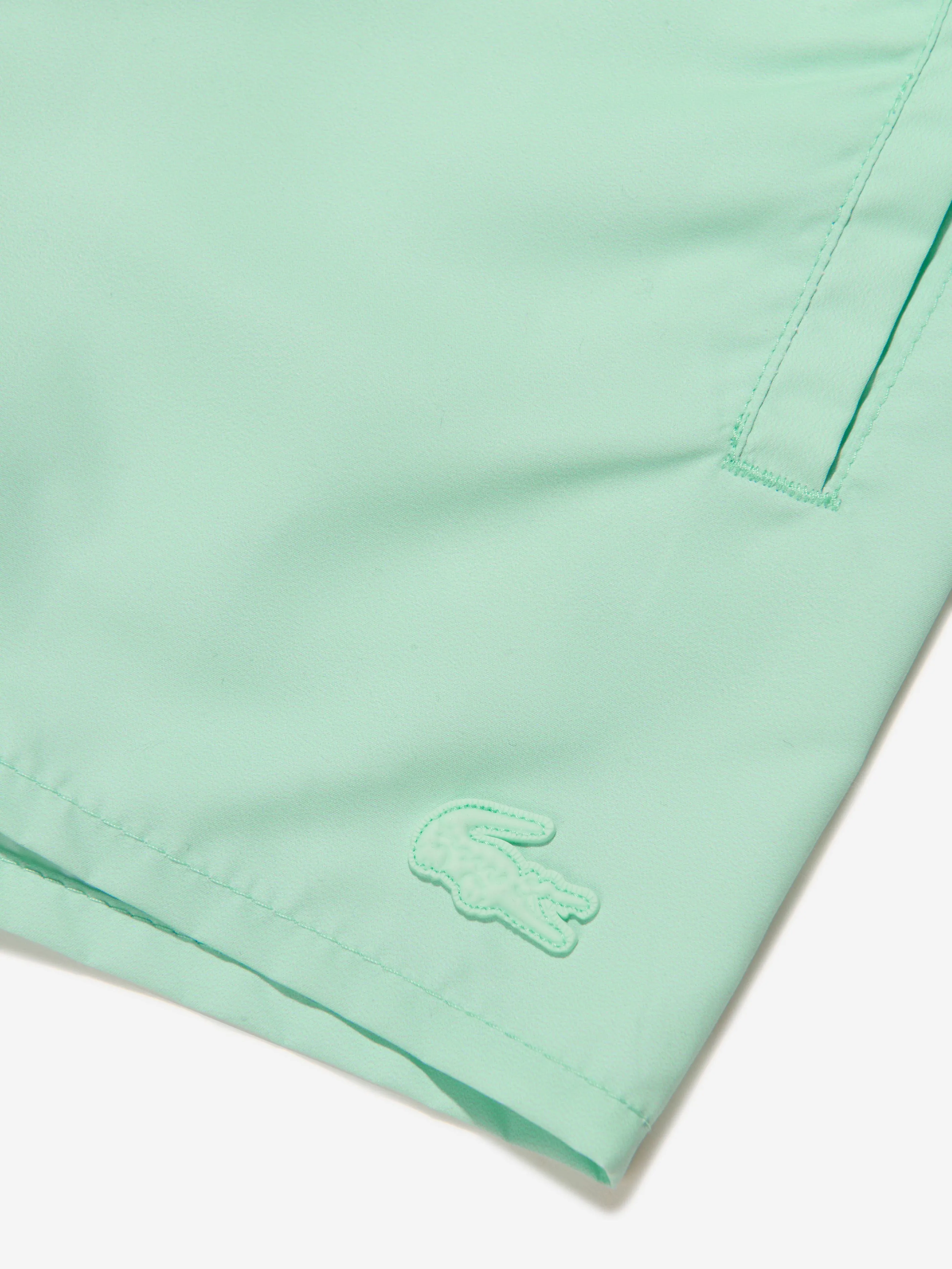 Lacoste Boys Logo Print Swim Shorts