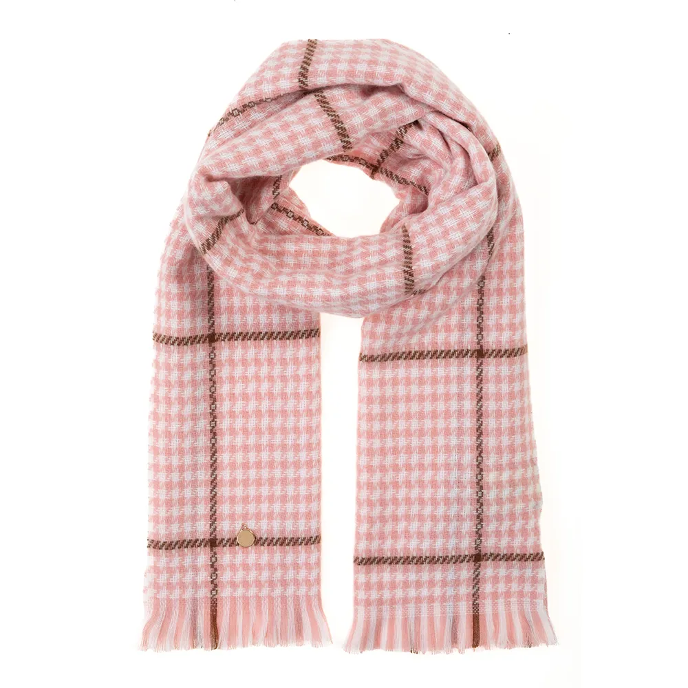 Ladies Checked Cosy Scarf By Alex Max