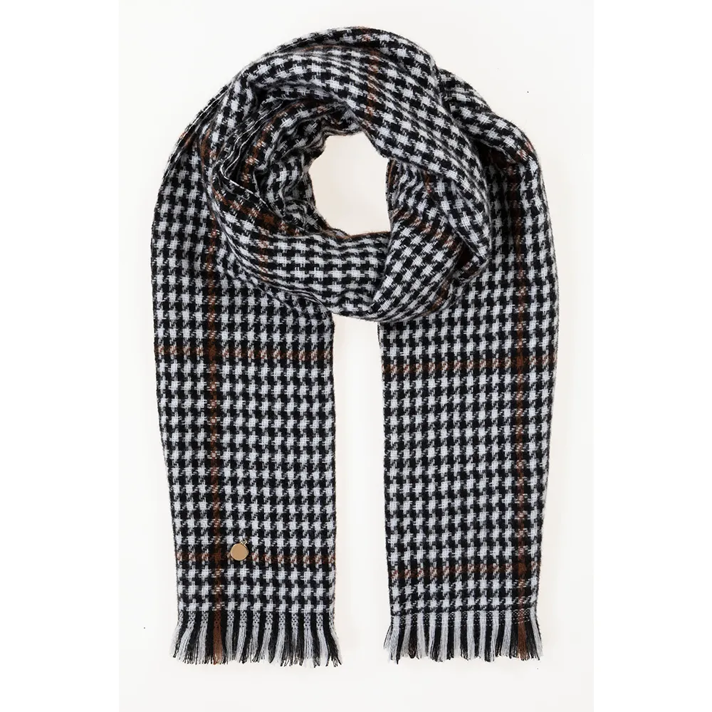 Ladies Checked Cosy Scarf By Alex Max