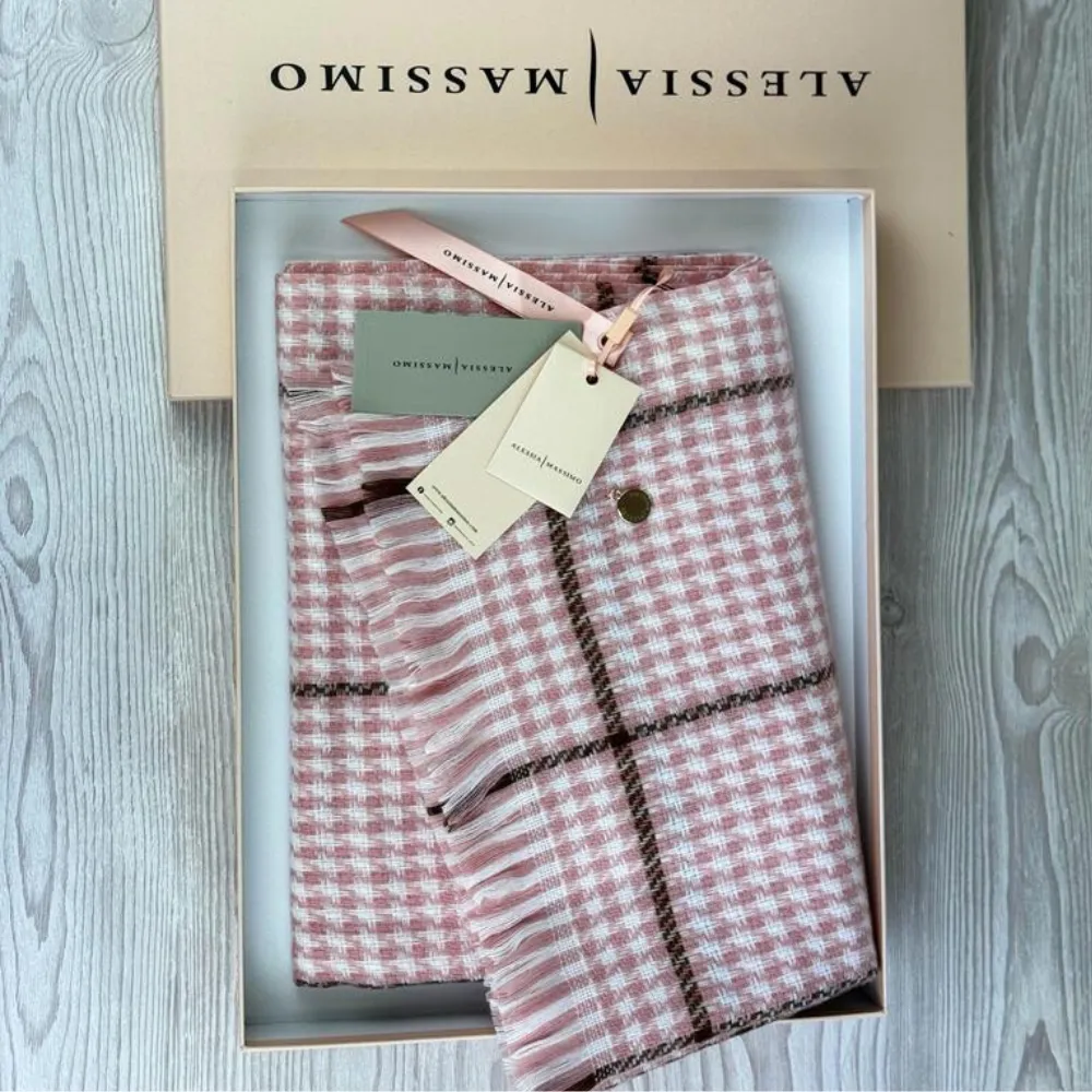 Ladies Checked Cosy Scarf By Alex Max