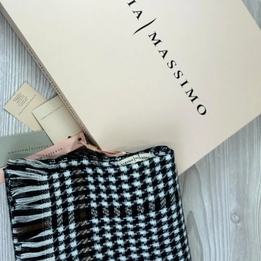 Ladies Checked Cosy Scarf By Alex Max
