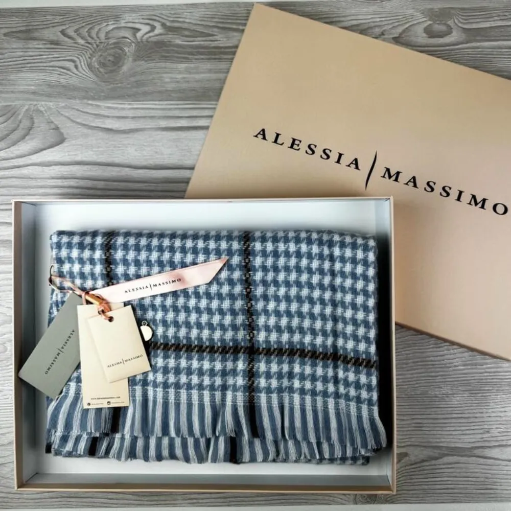 Ladies Checked Cosy Scarf By Alex Max