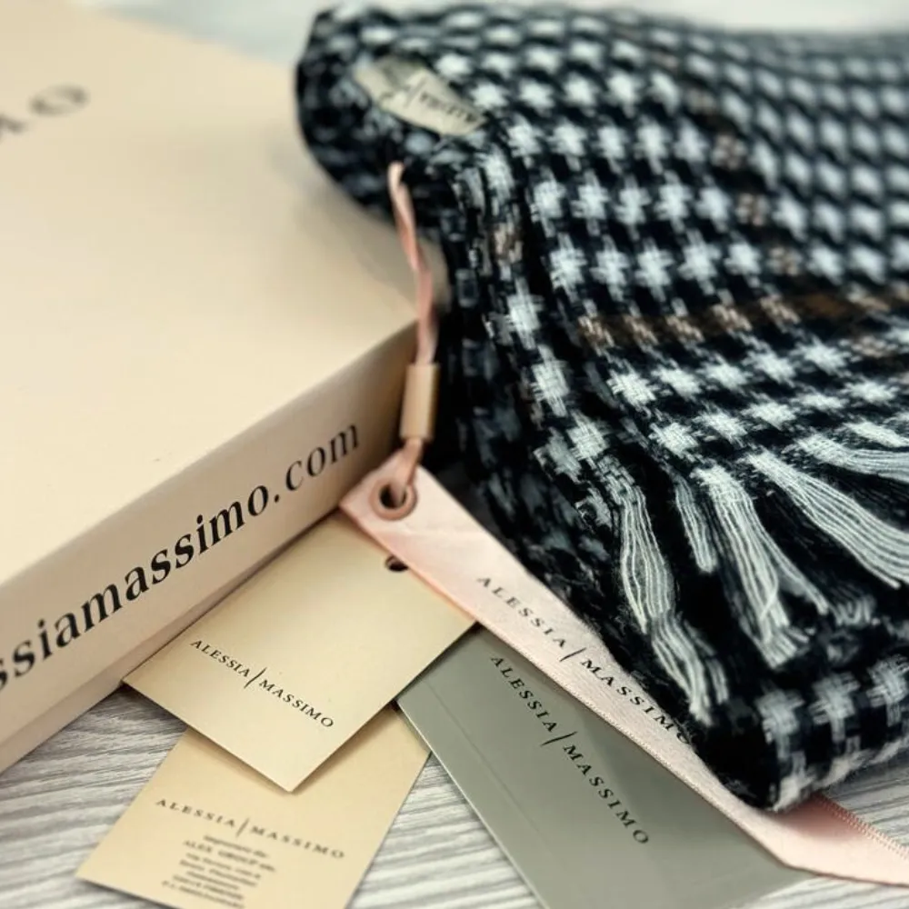 Ladies Checked Cosy Scarf By Alex Max
