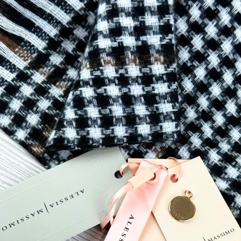 Ladies Checked Cosy Scarf By Alex Max