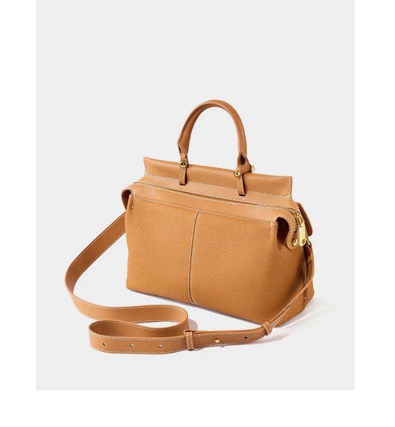 Сlara Leather Work Tote Handbag