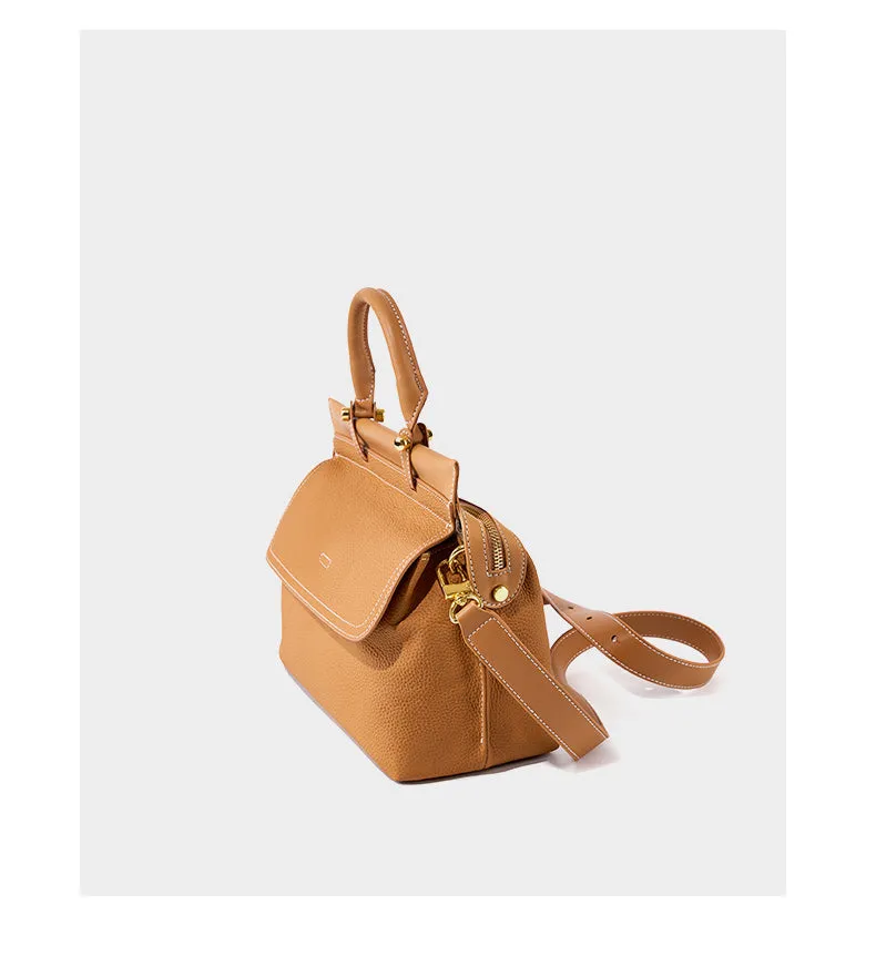 Сlara Leather Work Tote Handbag