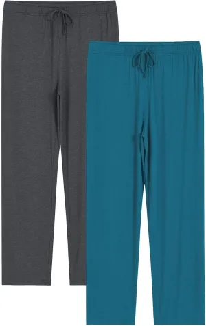 Latuza Men's Viscose Pajama Pants Soft Lounge Pants with Pockets
