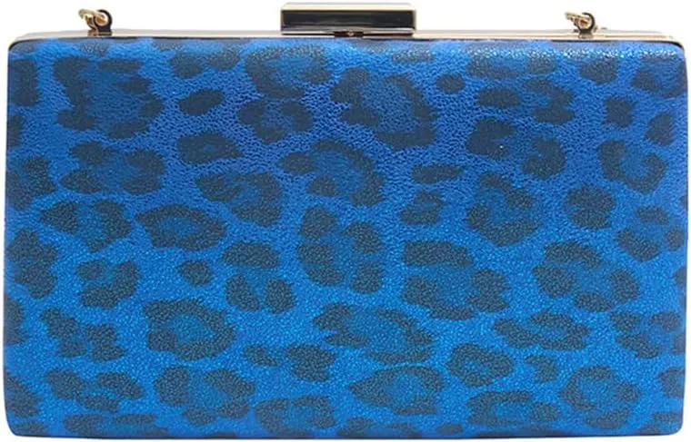 Leopard Clutch Purses for Women Cheetah Print Envelope Evening Handbag with Chain Wedding Party Evening Clutches