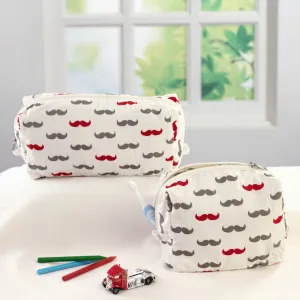Little Man Travel Pouch Set <br> Set of 2 (Small & Large)