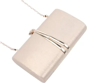 Luxury Pu Leather Dinner Bag Women's Evening Clutch Bag Chain Embossed Pattern Purse for Wedding Party Formal Events