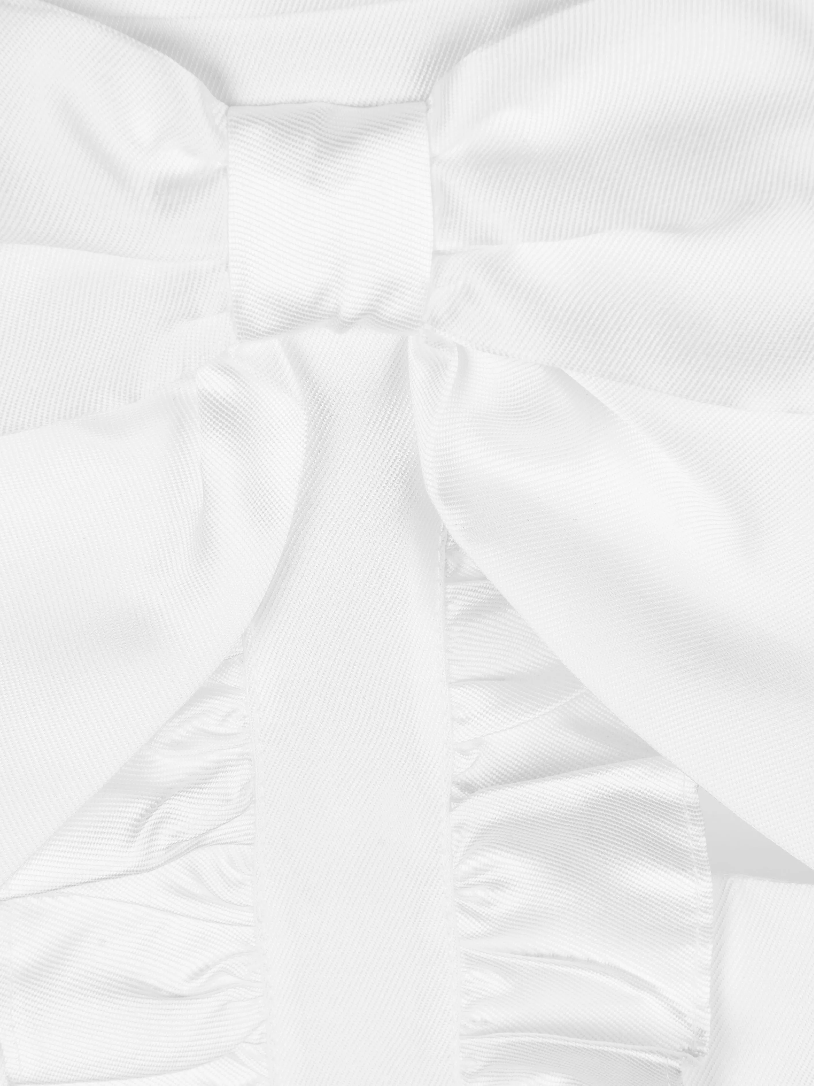 Mama Luma Girls Sleeveless Collar Blouse in White