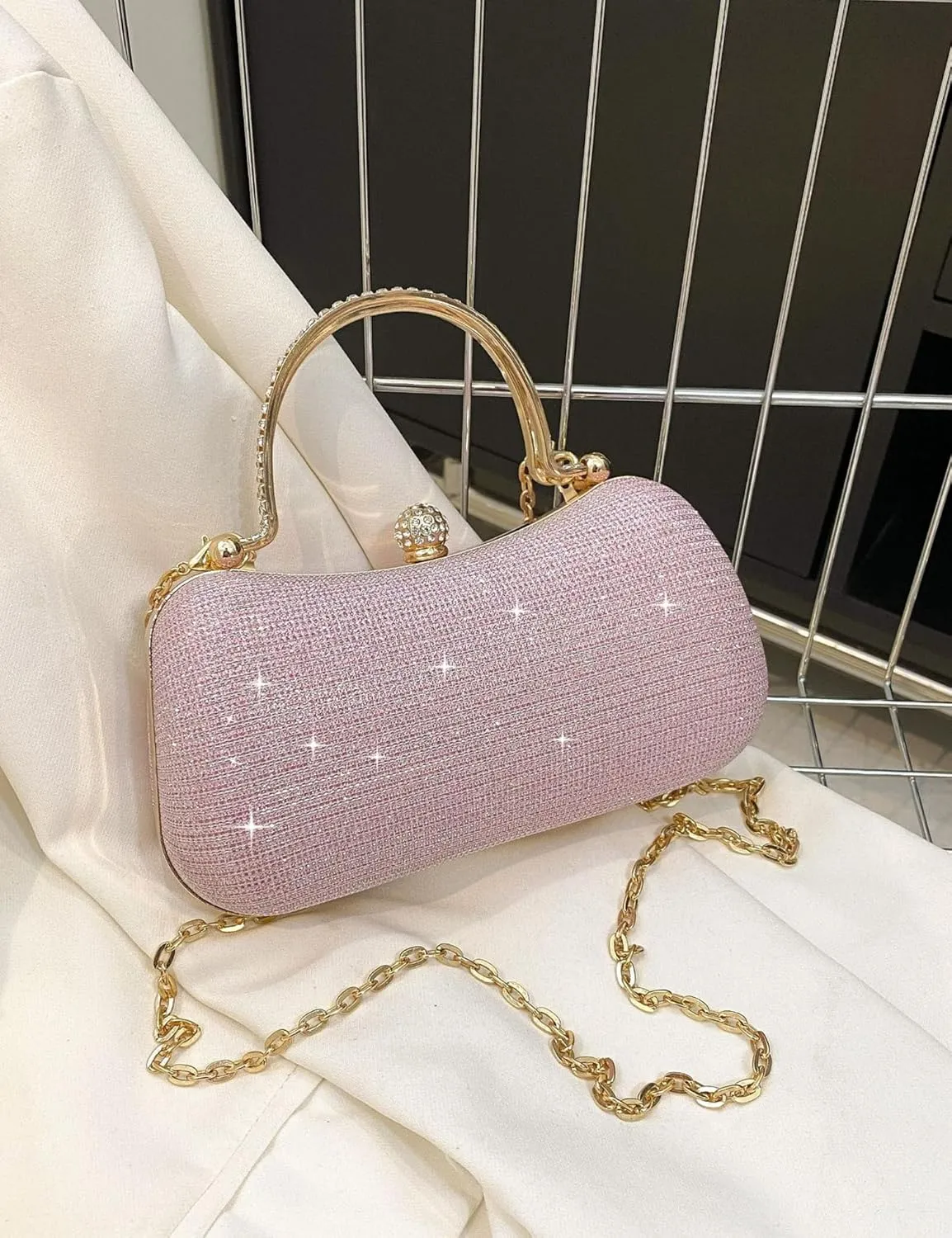 meilun Women's Rhinestone Clutch Evening Bags Sparkly Glitter Party Clutches Wedding Purses Cocktail Prom Satchel Handbags