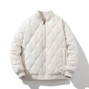 Men Vintage Jackets Loose rhombus cotton-padded baseball jacket jacket jacket