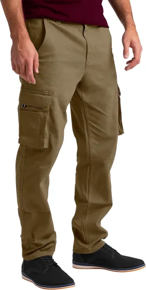 Mens Cargo Pants Stretch Flex Heavy Duty 12 Pockets Outdoor Hiking Security Relaxed Fit Wild Work Utility Pants