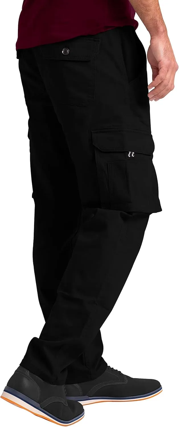 Mens Cargo Pants Stretch Flex Heavy Duty 12 Pockets Outdoor Hiking Security Relaxed Fit Wild Work Utility Pants