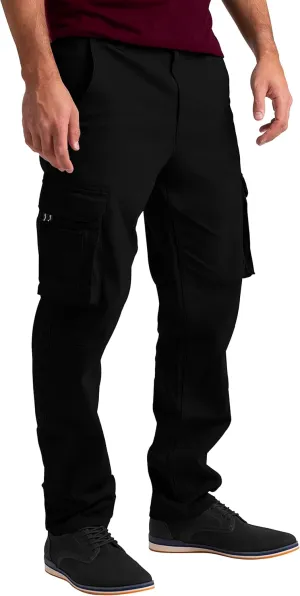 Mens Cargo Pants Stretch Flex Heavy Duty 12 Pockets Outdoor Hiking Security Relaxed Fit Wild Work Utility Pants