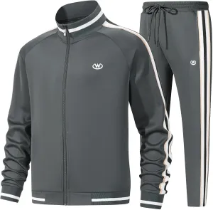 Men's Casual Tracksuits Long Sleeve Jogging Suits Sweatsuit Sets Track Jackets and Pants 2 Piece Outfit
