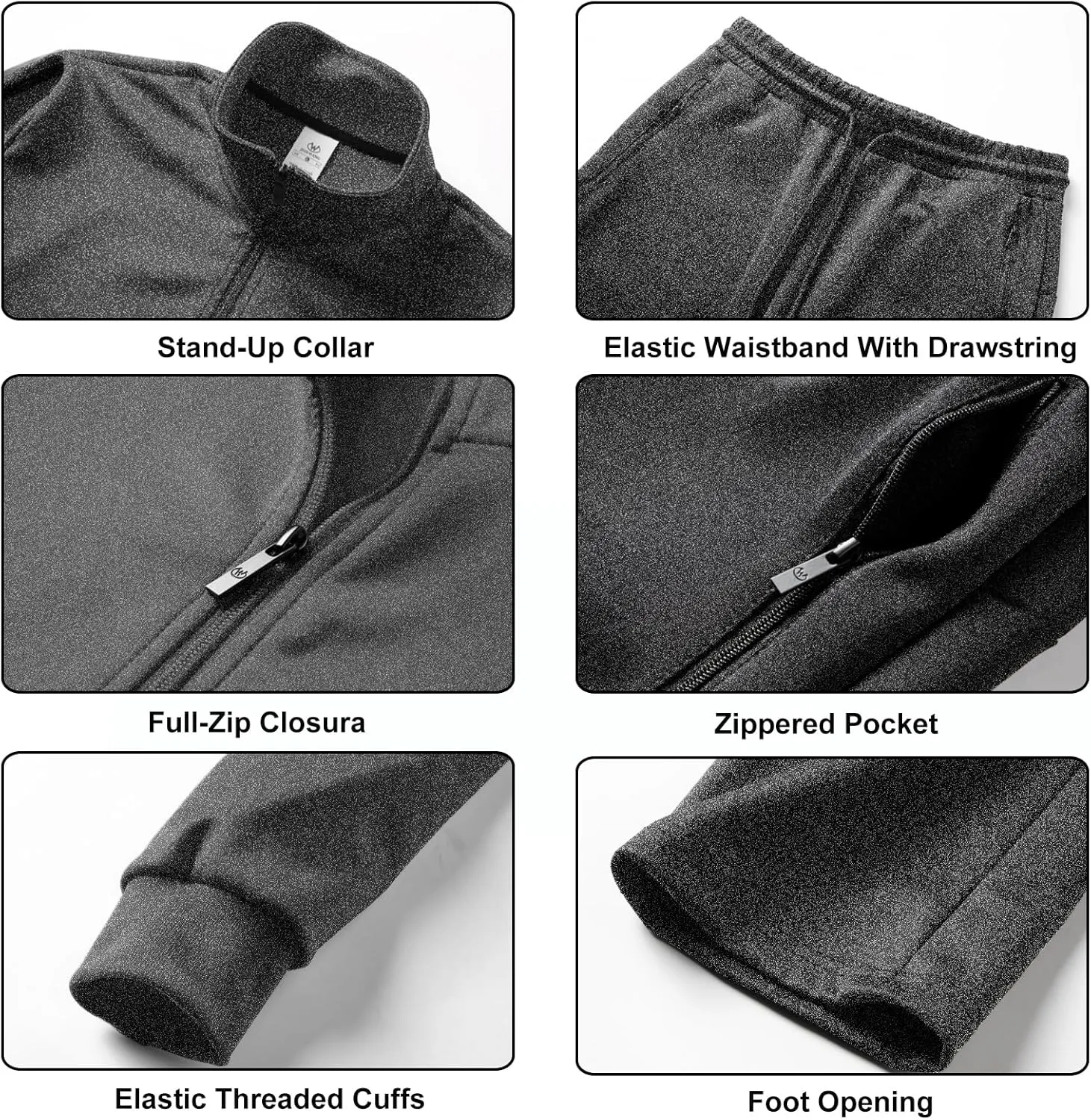 Men's Casual Tracksuits Long Sleeve Jogging Suits Sweatsuit Sets Track Jackets and Pants 2 Piece Outfit
