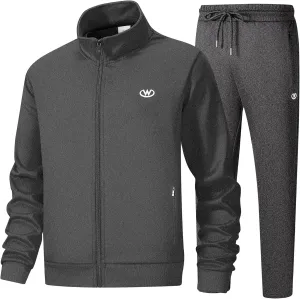 Men's Casual Tracksuits Long Sleeve Jogging Suits Sweatsuit Sets Track Jackets and Pants 2 Piece Outfit