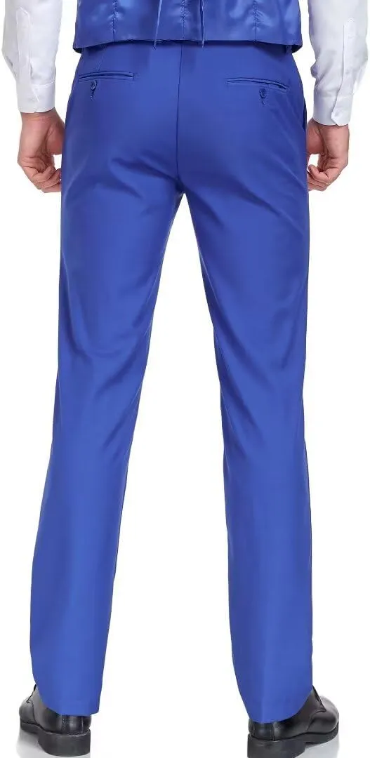 Men's Dress Pants Slim Fit Black Navy Dress Pants Trousers for Men Formal Suit Pants Casual Slacks