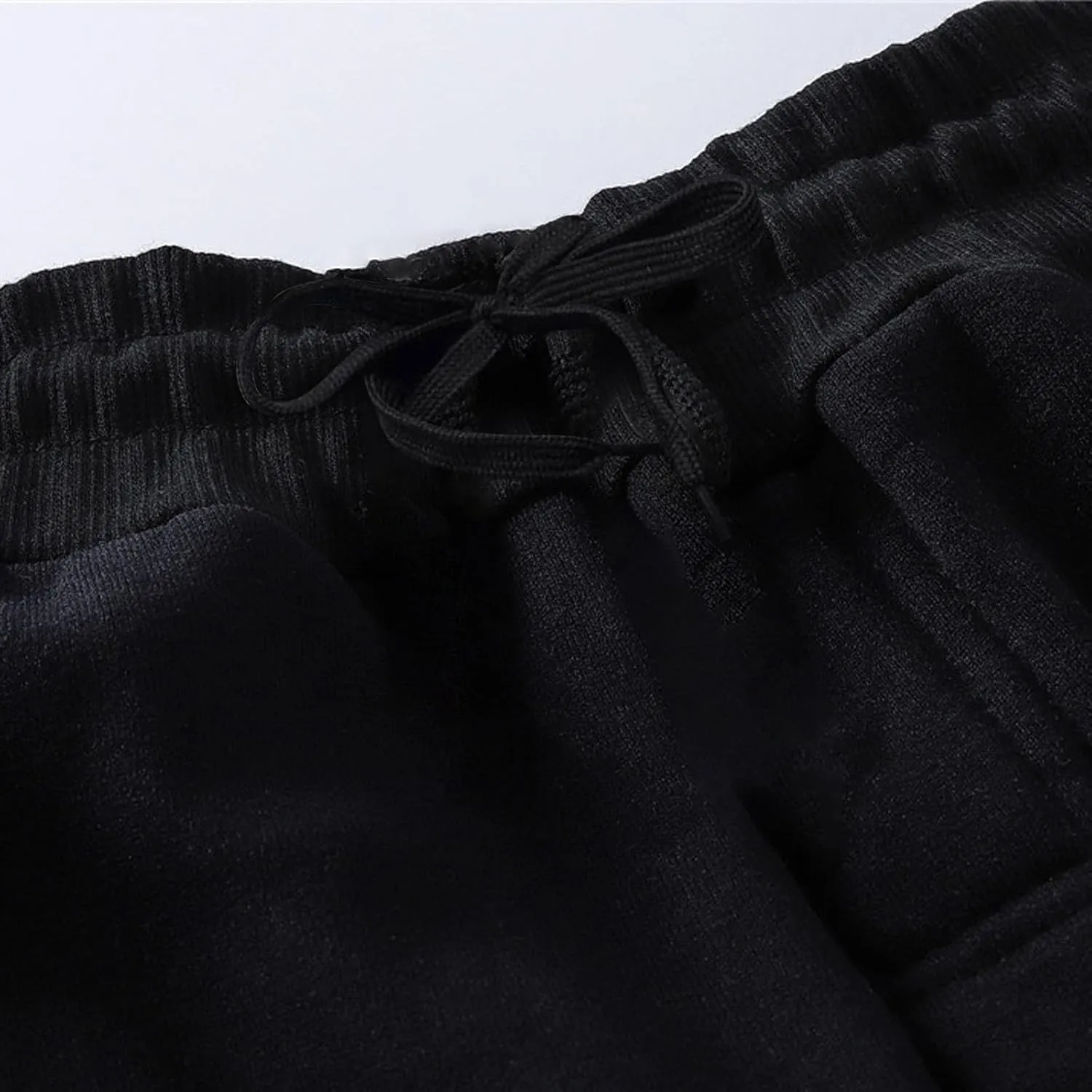 Men's Hip-Hop Pants Autumn and Winter Casual Solid Color Sports Pants with Cuffs, Fitness Pants with Pockets