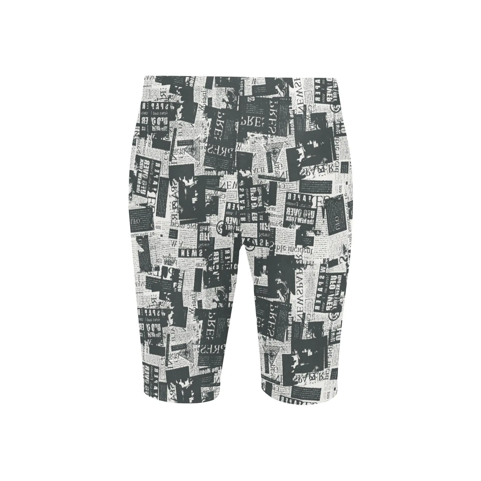 Men's Newspaper Print Swimwear - Stand Out from the Crowd