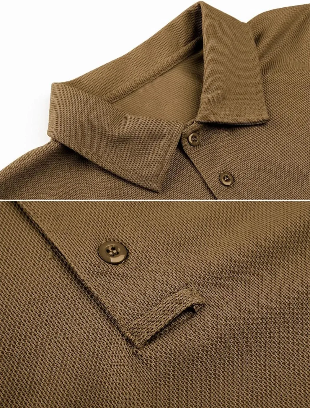 Men's Quick Dry Short Sleeve Polo Shirts Breathable Work T-Shirt Summer Fishing Hiking Golf Polos Shirts