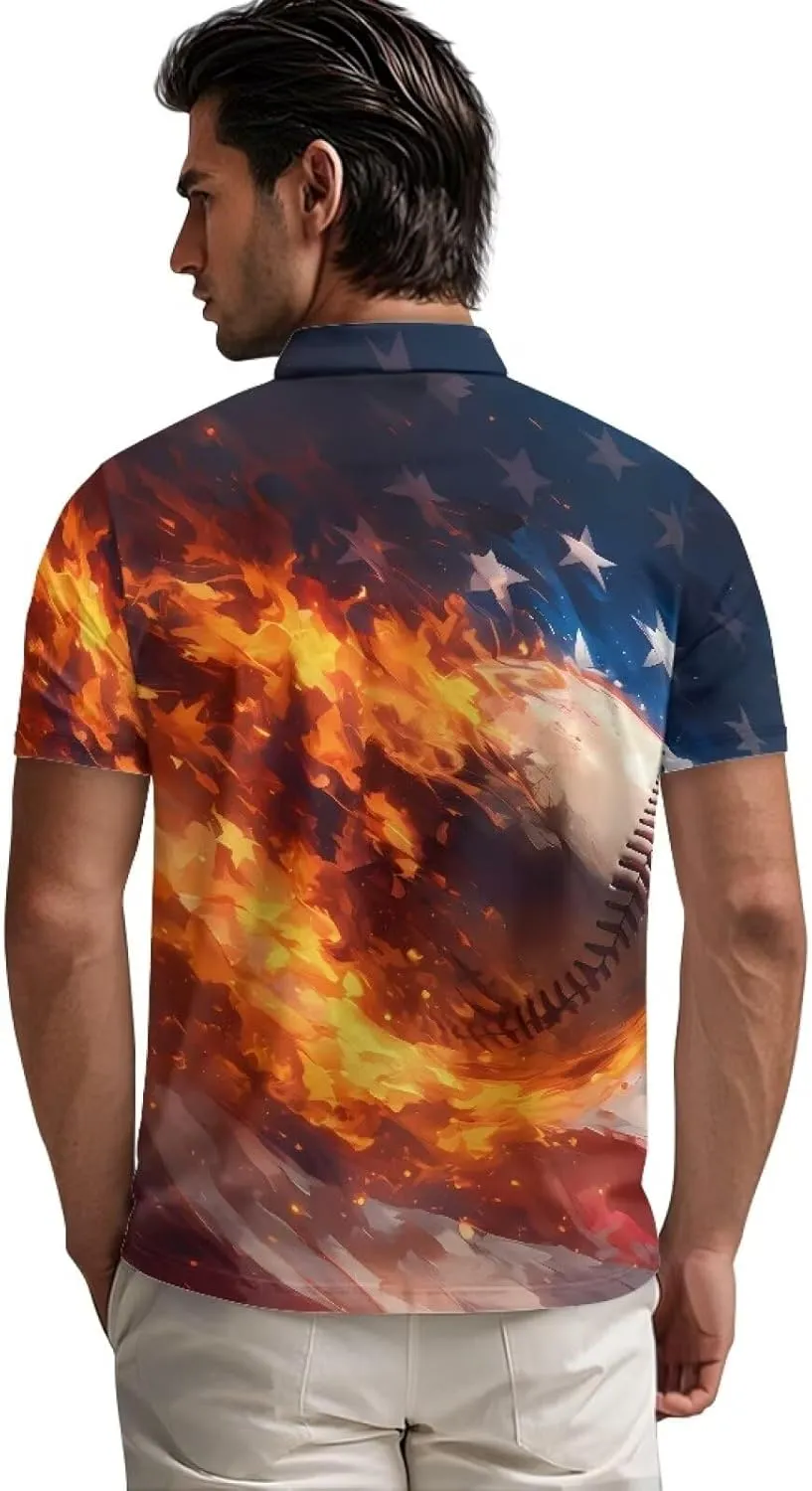 Men's Shirts Short Sleeve Zipper Shirt Slim Fit Tennis Golf Shirts Summer Casual Workout Athletic Tops
