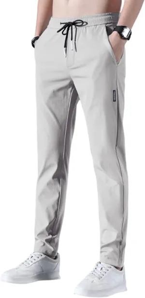 Men's Slim Fit Chino Pants - Men's Fashion Comfort Stretch Cotton Casual Pants - Stylish Tapered Chinos for Men