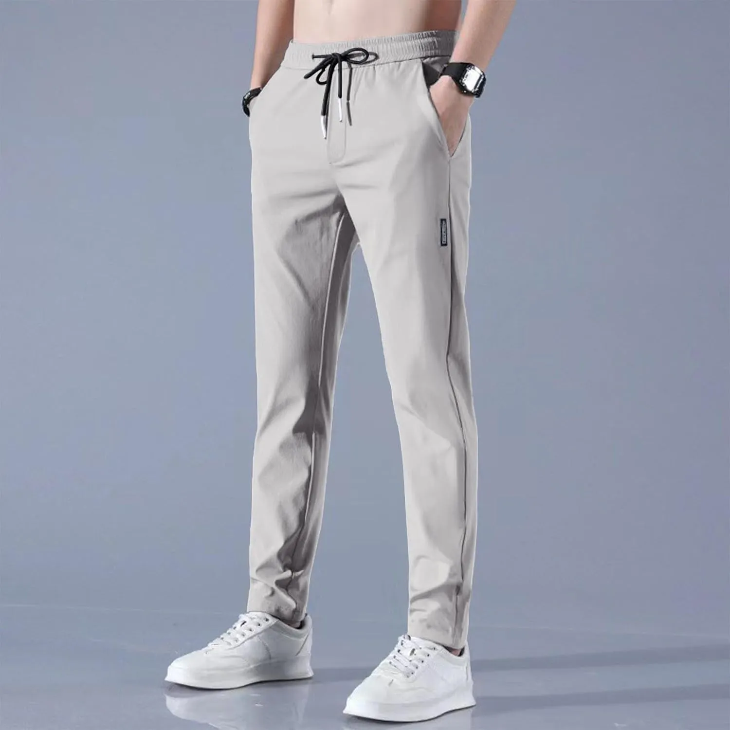 Men's Slim Fit Chino Pants - Men's Fashion Comfort Stretch Cotton Casual Pants - Stylish Tapered Chinos for Men