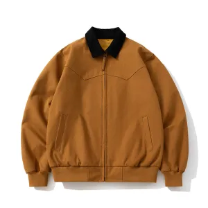 Mens Vintage Jackets Vintage Jacket Loose Locomotive Lapel Baseball Uniform