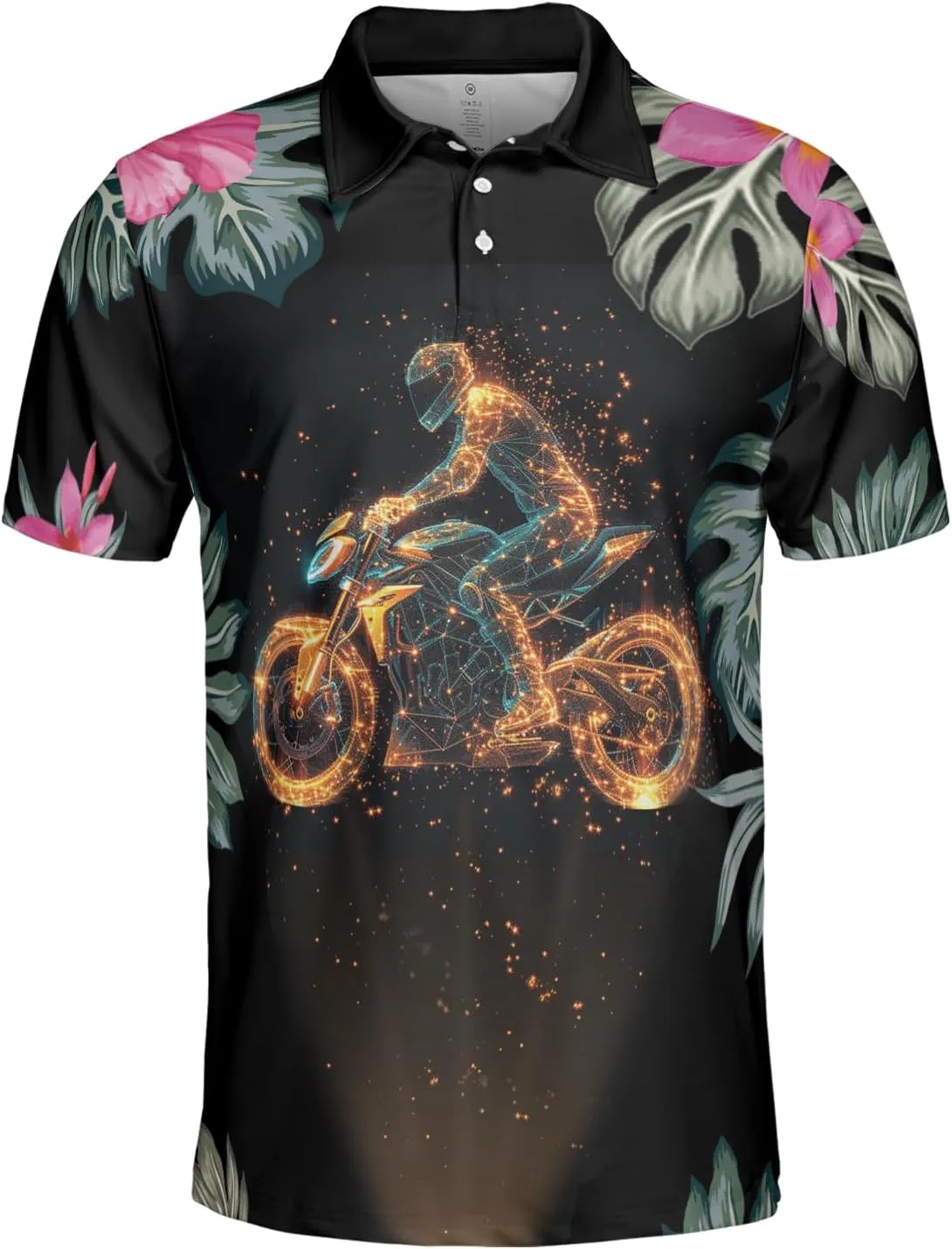Motocross Men's Polo Shirts - Dirt Bike Short Sleeve Regular Fit Polo Shirts for Men Series 31