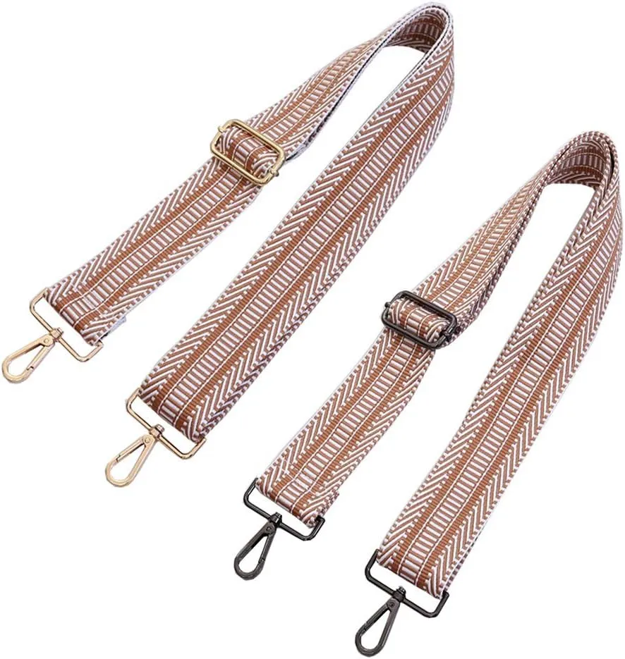 Multicolor Canvas 2" Wide Strap Replacement Purse Strap Replacement Removable Crossbody Strap for Handbags