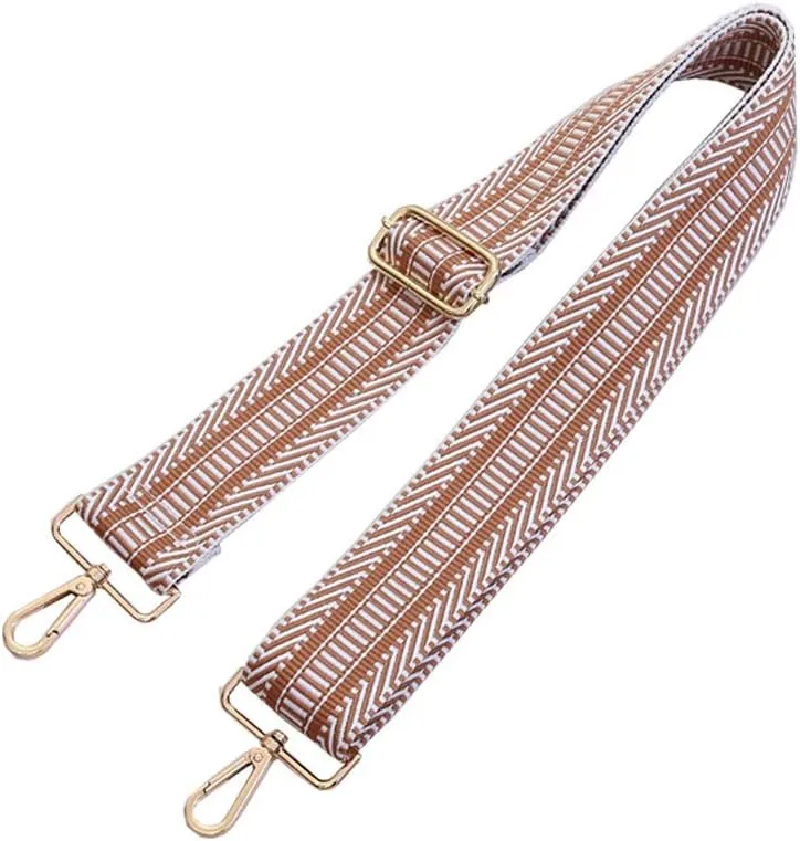Multicolor Canvas 2" Wide Strap Replacement Purse Strap Replacement Removable Crossbody Strap for Handbags