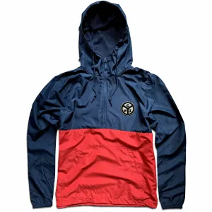 Municipal Logo Patch Navy/Red Quarter-Zip Jacket