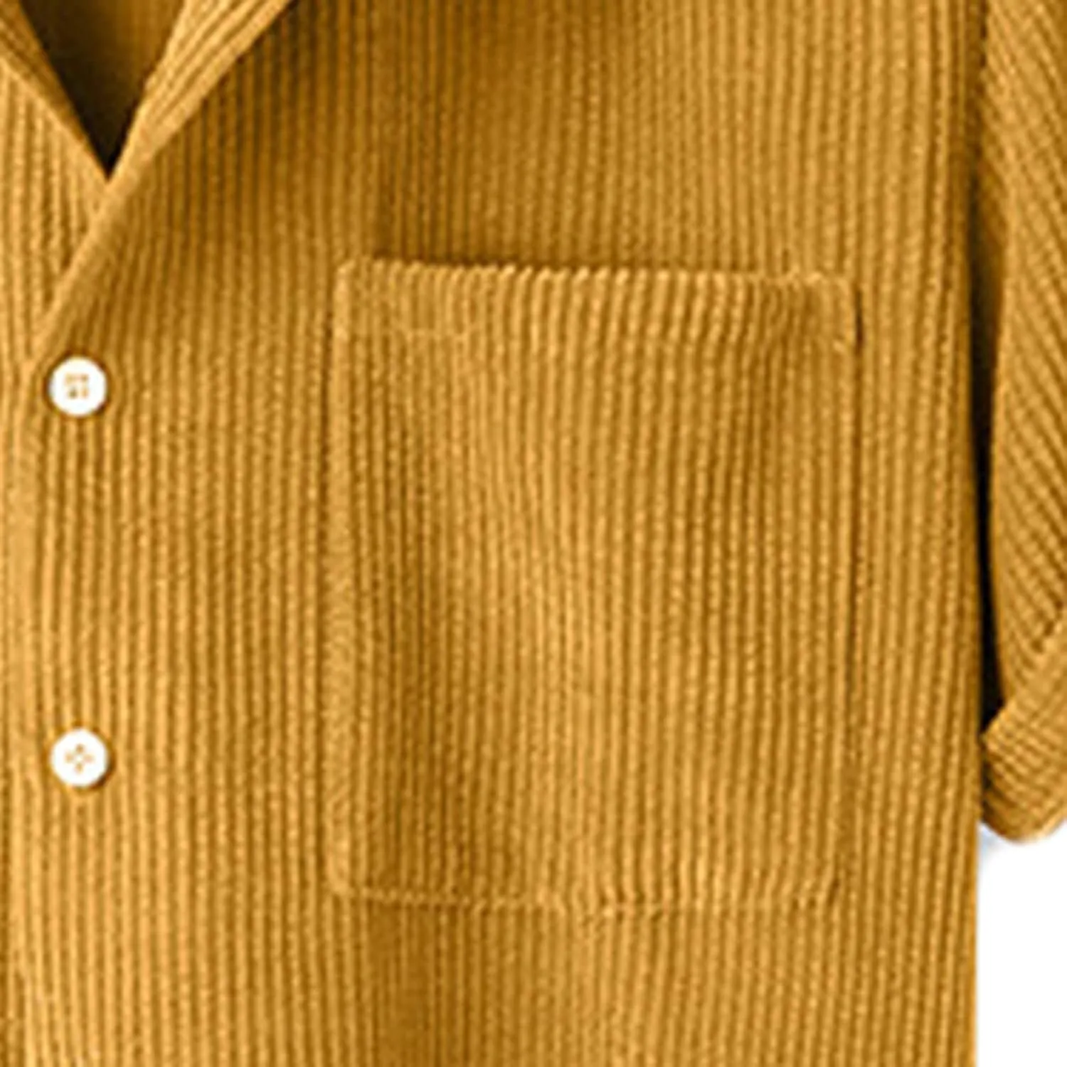 NaRHbrg Men's Casual Corduroy Shirts Sets Short Sleeve Shorts Suit 2-Piece Outfit T-Shirt and Shorts Set Loungewear