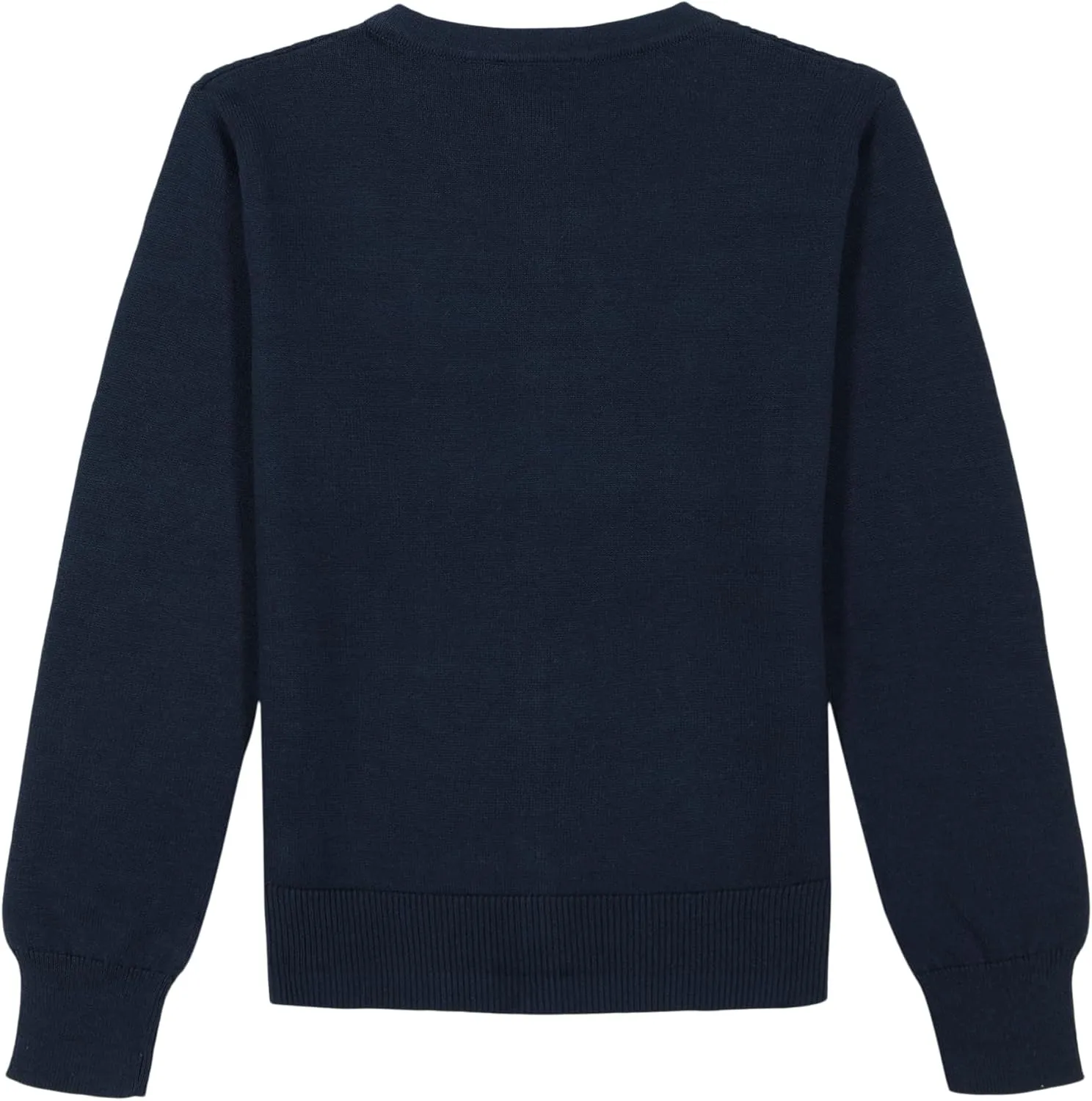 Nautica Girls' School Uniform Basic Cardigan Sweater, Long Sleeve, Button Up with Ribbed Cuffs