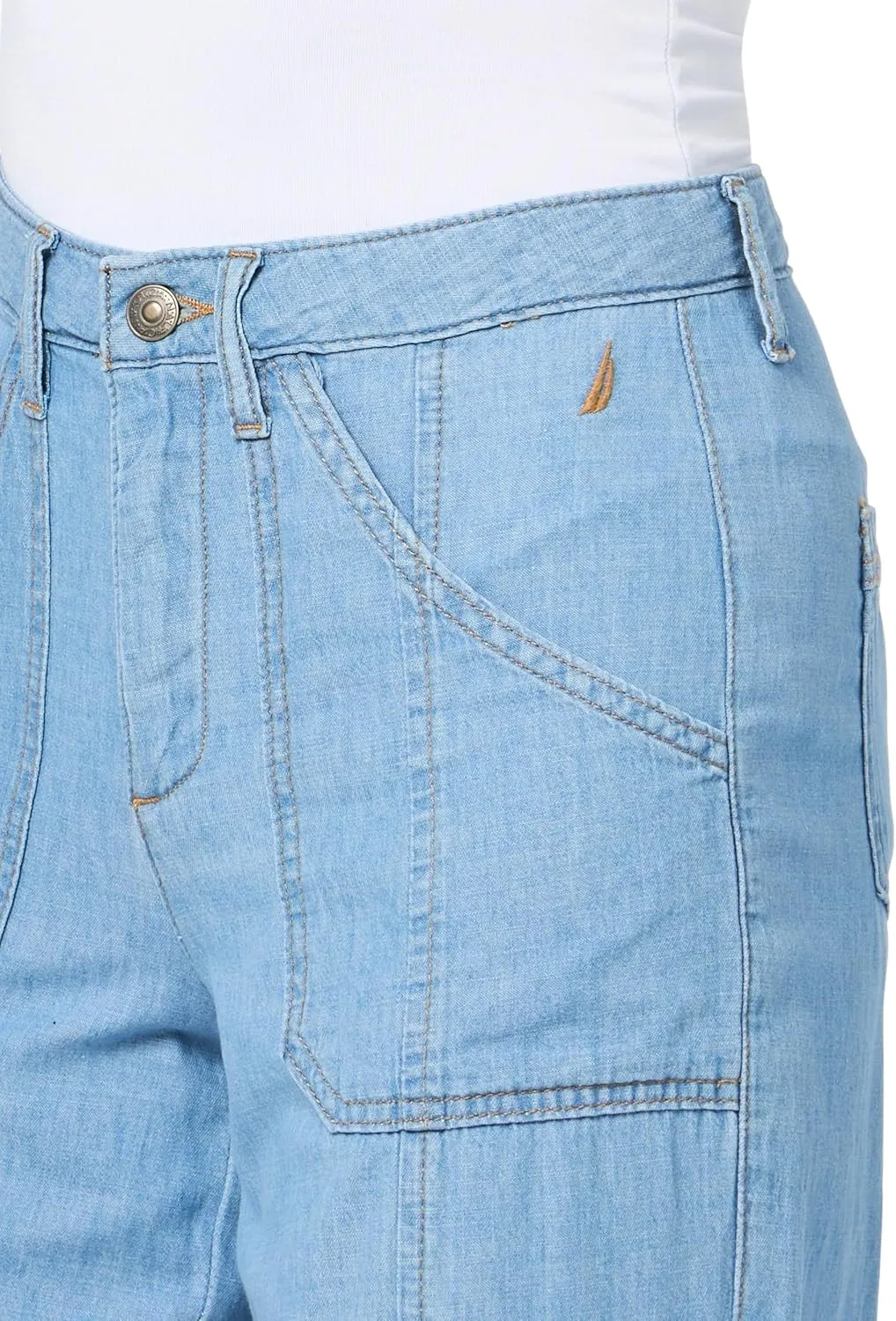 Nautica Women's Denim Wide Leg Jean