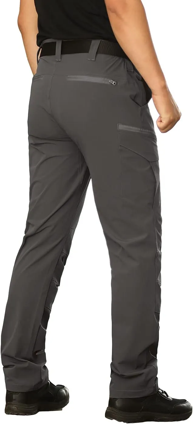 NAVEKULL Men's Lightweight Tactical Hiking Pants Quick Dry Stretch Multi-Pockets Outdoor Work Cargo Pants