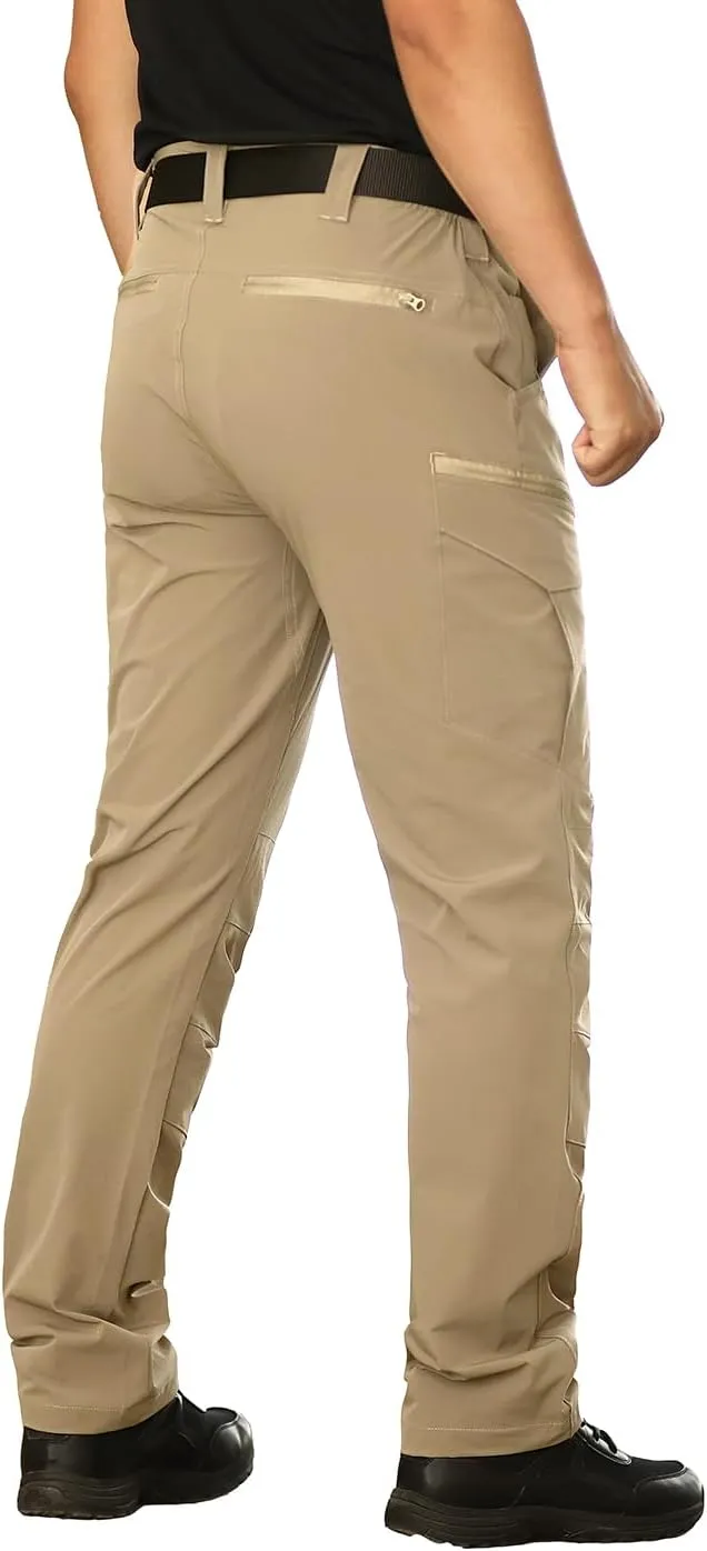 NAVEKULL Men's Lightweight Tactical Hiking Pants Quick Dry Stretch Multi-Pockets Outdoor Work Cargo Pants