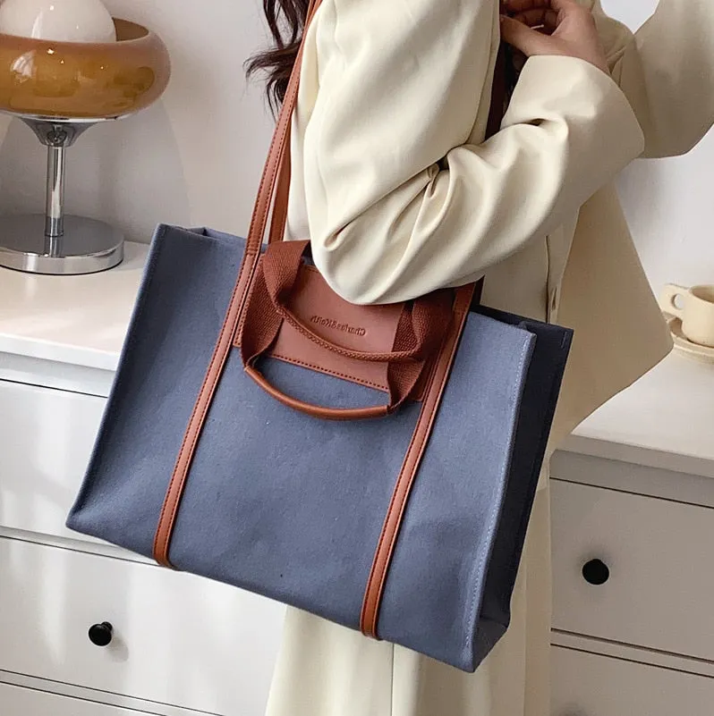 New Casual Canvas Large Capacity Handbags