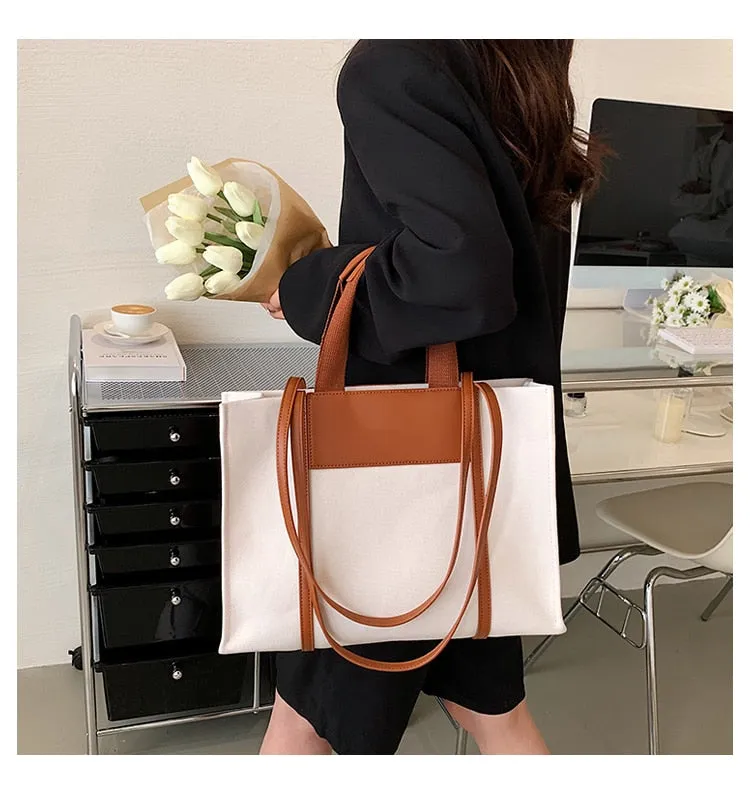 New Casual Canvas Large Capacity Handbags
